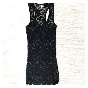 Black Lace Tank Top